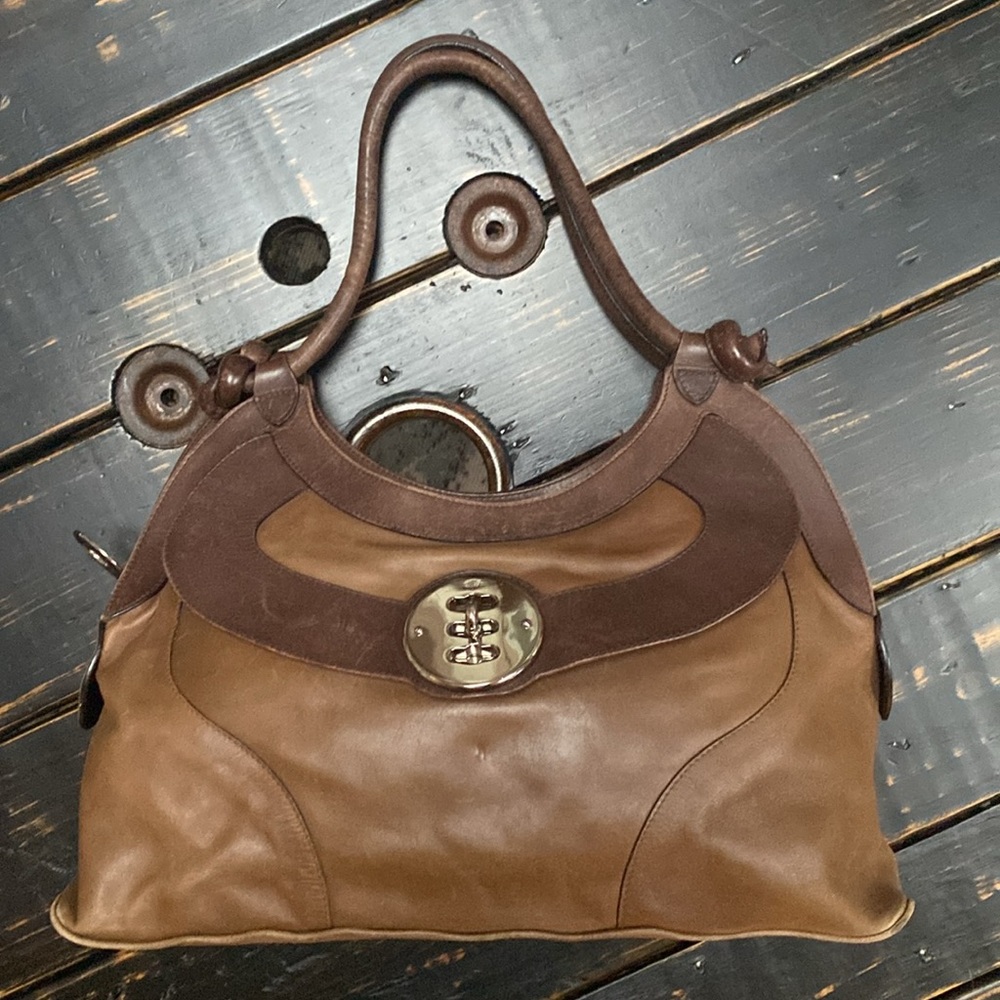 Mulberry Large Leather Purse with Silver Embellished Hardware
